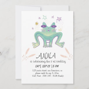 Invitation anniversaire enfants chat drôle