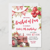 Invitation Anniversaire Enfants Pomme de Fun (Devant)