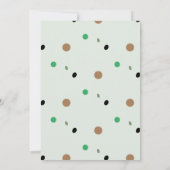 Invitation Anniversaire Enfants Wild One Jungle Green, Gold P (Dos)