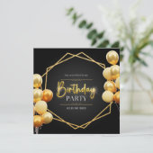 Invitation Anniversaire-Enregistrer La Date (Debout devant)