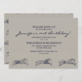 Invitation Anniversaire équestre classique (Devant / Derrière)