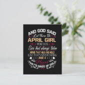 Invitation Anniversaire | Et Dieu a dit que Faisons Fille d'A (Debout devant)