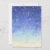 Invitation Anniversaire étincelante aquarelle (Dos)