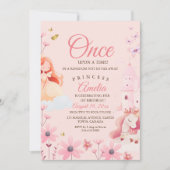Invitation Anniversaire Fairytale Rose (Devant)