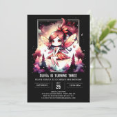 Invitation Anniversaire Fée Majestic (Debout devant)