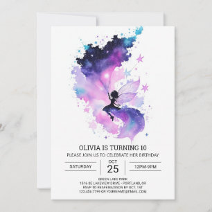 Invitation Anniversaire Fée Personnalisée Enchantée