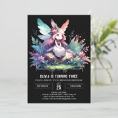 Invitation Anniversaire fée sur mesure (Debout devant)