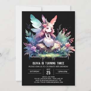 Invitation Anniversaire fée sur mesure