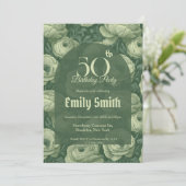 Invitation Anniversaire Féminin Esthétique Ranunculus (Debout devant)