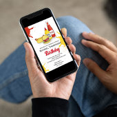 Invitation Anniversaire Fête Custom Outdoor BBQ