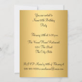 Invitation Anniversaire Fête Damassé (Dos)