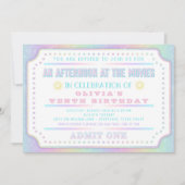 Invitation Anniversaire Fête de Cinéma Arc-en-Ciel (Devant)