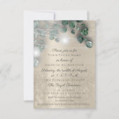 Invitation Anniversaire Fête des mariées Lumière Jar Rustique (Devant)