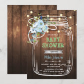 Invitation anniversaire fête jar bbq mason (Devant / Derrière)