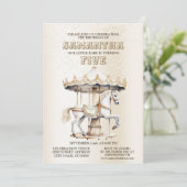 Invitation Anniversaire Fête Joyeux Go Tour Cirque Carnaval (Debout devant)