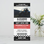 Invitation Anniversaire Fête Quad ATV 4 Roues (Debout devant)