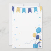 Invitation Anniversaire fête Teddy Bear (Dos)