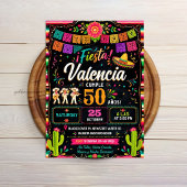 Invitation Anniversaire Fiesta Mexicain - Thème Mariachi