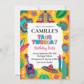 Invitation Anniversaire Fiesta Taco Mardi (Devant)