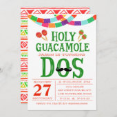 Invitation ANNIVERSAIRE FIESTA - Tourner DOS! (Devant / Derrière)