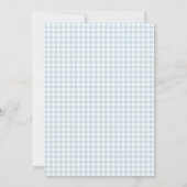 Invitation Anniversaire Fille 9 Ans Tennis Gingham (Dos)