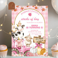 Anniversaire Fille Animaux de Ferme Citrouille Gin