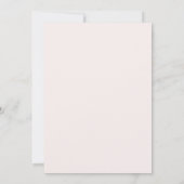Invitation Anniversaire Fille Coquette Rose Ruban (Dos)