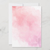 Invitation Anniversaire Fille Paillettes Or Licorne Arc-en-Ci (Dos)