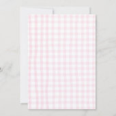 Invitation Anniversaire fille rose (Dos)