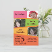 Invitation Anniversaire - Filles (Debout devant)