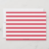 Invitation Anniversaire Flamant rose turquoise et rose Tropic (Dos)