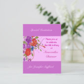 Invitation Anniversaire Floral (Debout devant)