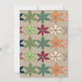 Invitation Anniversaire floral coloré (Dos)