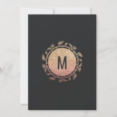 Invitation Anniversaire floral d'Ombre de parties (Dos)