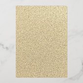 Invitation anniversaire florale Navy Gold FOIL (Verso)