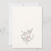 Invitation anniversaire florale pastel (Dos)