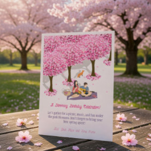 Invitation Anniversaire florissant