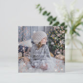 Invitation Anniversaire Foto Formelle Confetti Spark (Debout devant)