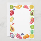 Invitation Anniversaire Fruit de la Très Grosse Chenille (Dos)