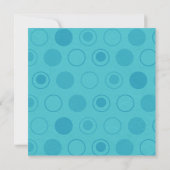 Invitation anniversaire fun photo singe bleu et ve (Dos)