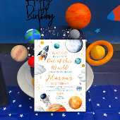 Invitation Anniversaire Fusée Astronaute Espace Extra-Atmosph