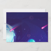Invitation Anniversaire Galactique Spatial Holographique (Dos)