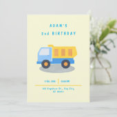 Invitation Anniversaire Garçon Camion (Debout devant)