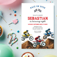 Anniversaire Garçon Course de Moto Motocross Vélo