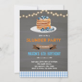 Invitation Anniversaire garçon crêpes sommeil (Devant)