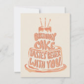Invitation Anniversaire Gâteaux Meilleurs Goûts Avec Vous - P (Devant)