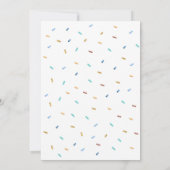 Invitation Anniversaire Glace: Cône Bleu Menthe (Dos)