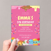 Invitation anniversaire glace mignonne (In situ (ordinateur de poche))