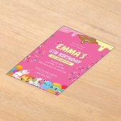 Invitation anniversaire glace mignonne (Poser)