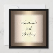 Invitation Anniversaire Glamor 2 (Dos)